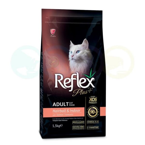 Reflex Plus Hairball – Nourriture pour Chats Adultes au Saumon