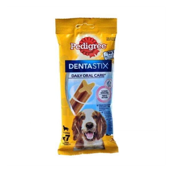 Bâtonnets pour chien adulte entre 10Kg et 25Kg Dentastix 180g – PEDIGREE