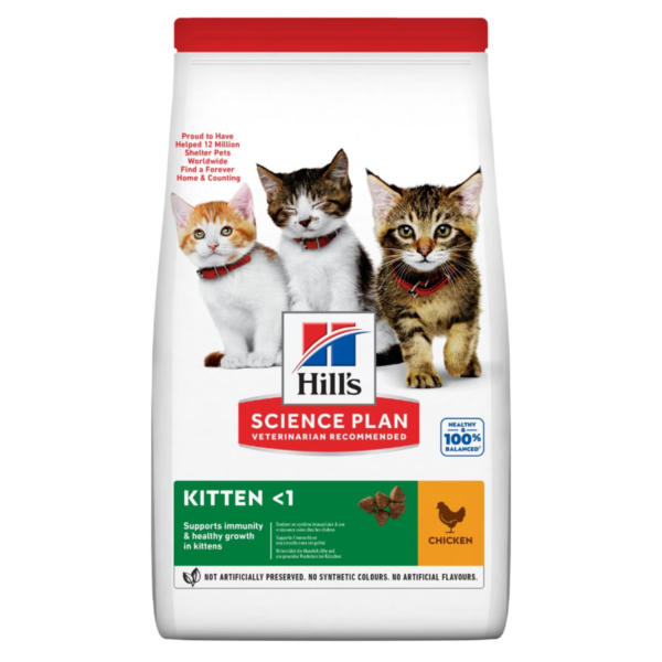 Hill’s Science Plan Croquettes pour Chaton – au Poulet 1.5 kg