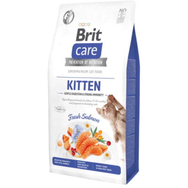 CROQUETTES BRIT CARE SANS CEREALES DIGESTION DOUCE & IMMUNITÉ FORTE CHATON 1.5 kg