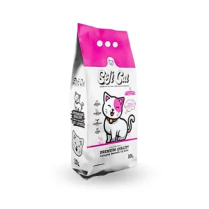 Litière pour chats parfumée au talc pour bébé soft cat 10l