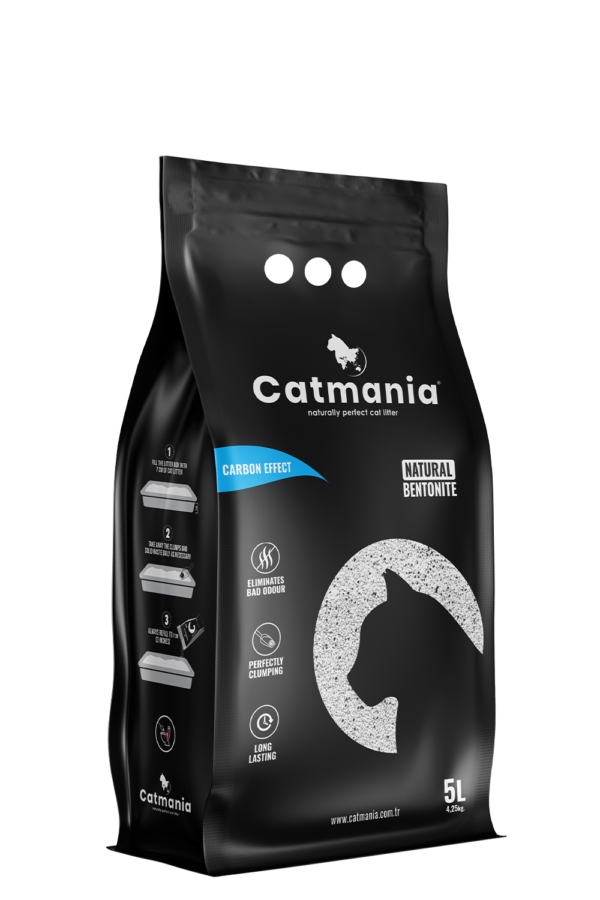 Catmania Carbon Effect est une litière pour les chats 5l